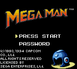 Заставка игры Mega Man